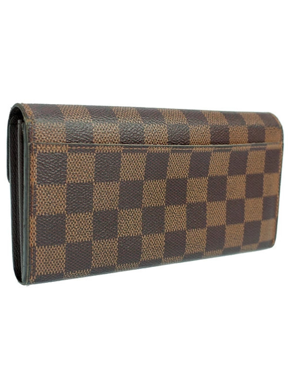 Louis Vuitton fold Damier Wallet Portefeuille Bi Long Sarah Brown